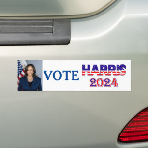 Omröstning: Harris 2024 Ordförande Flagga Bildekal