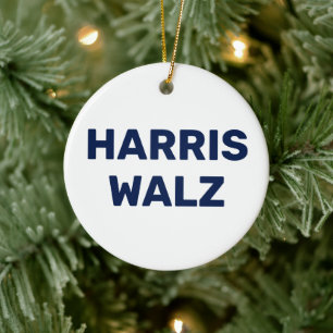 Omröstning: Harris Walz 2024 Julgransprydnad Keramik