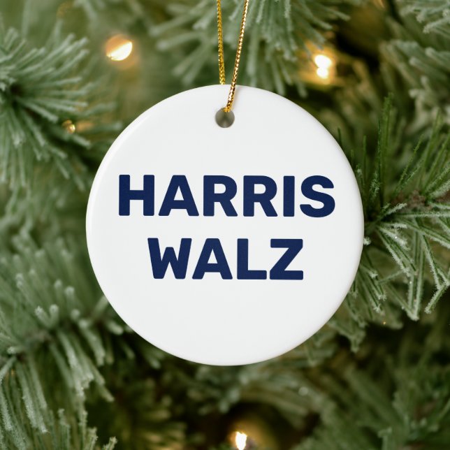 Omröstning: Harris Walz 2024 Julgransprydnad Keramik (Träd)