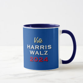 Omröstning: HARRIS WALZ 2024 Kampanj Mugg