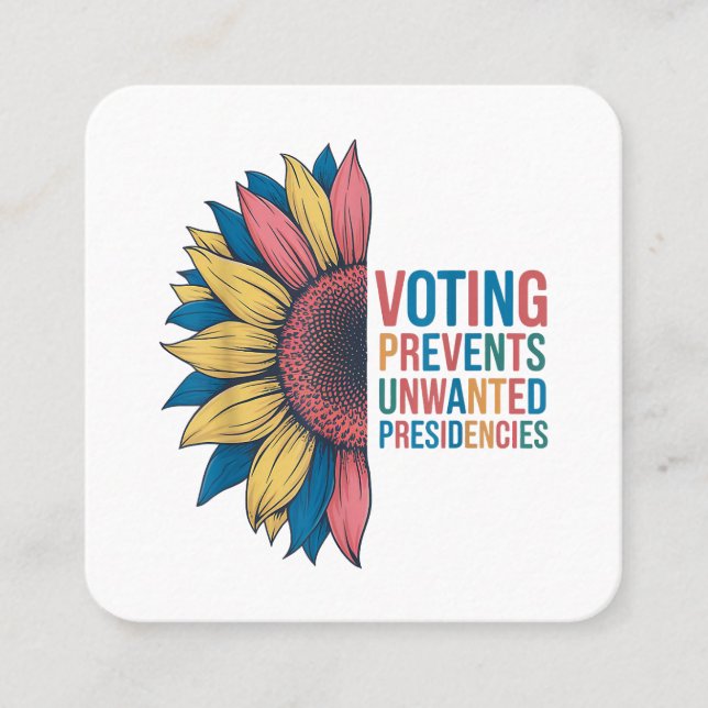 Omröstning hindrar oönskade ordförandeskap från at fyrkantigt visitkort (Framsida)