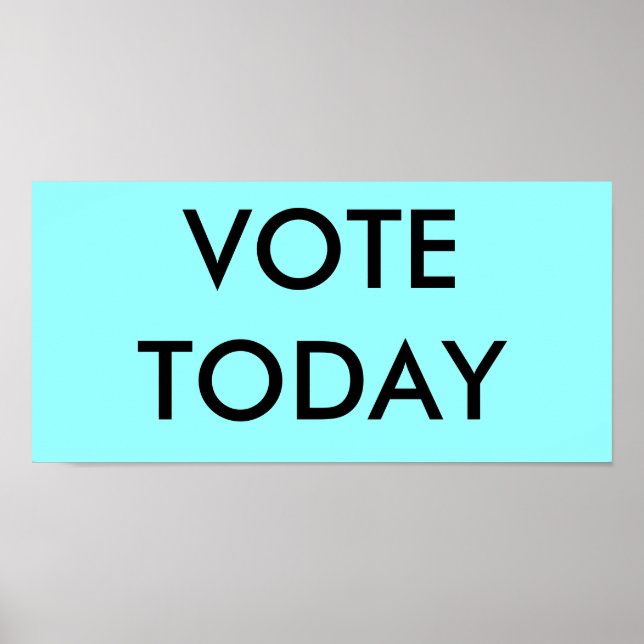 OMRÖSTNING I DAG POSTER (Framsidan)