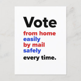 Omröstning i hemmet varje gång - en vykort