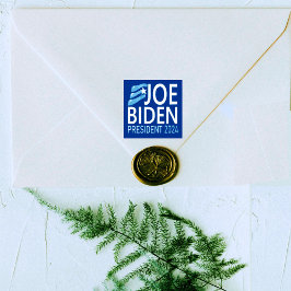 Omröstning: Joe Biden President 2024 Blue Wood Art Stämpel
