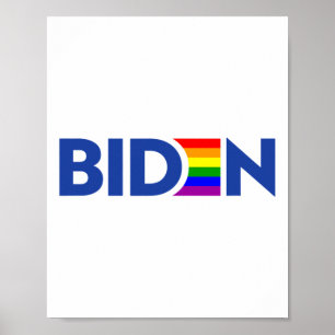 Omröstning: Joe Biden President Lgbt Lgbtq Gay Les Poster