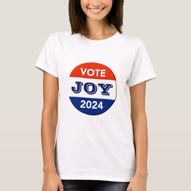 Omröstning Joy 2024 Harris Walz T Shirt (Framsida)