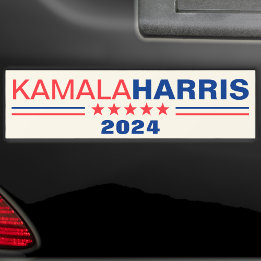 Omröstning: Kamala Harris 2024 Kampanj Bumper Stic Bildekal