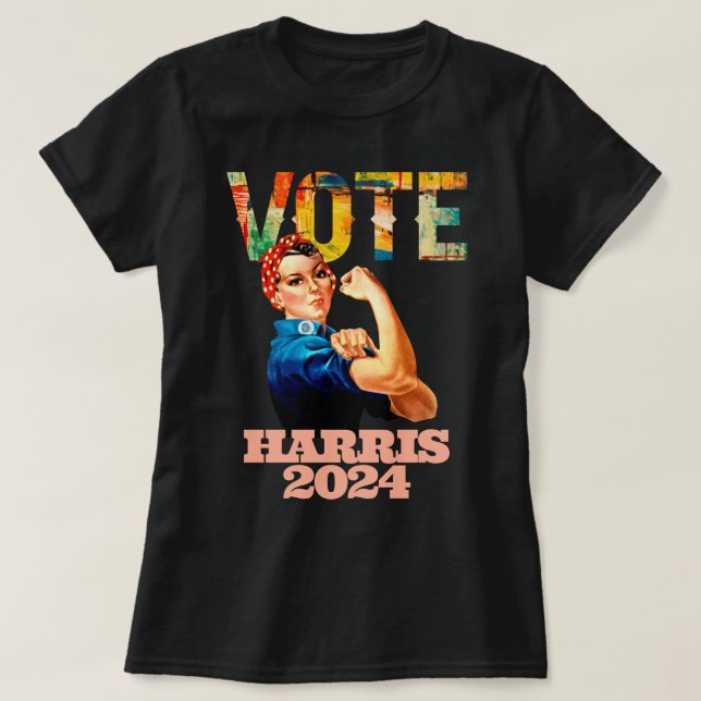Omröstning Kamala Harris 2024 USA:s presidentval T Shirt (Design framsida)