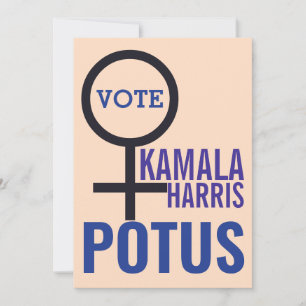 Omröstning: Kamala Harris President Woman Symbol Inbjudningar