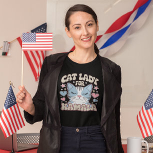 Omröstning Kamala: stöd för Cat dam T Shirt