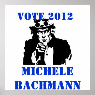 OMRÖSTNING MICHELE BACHMANN 2012 POSTER