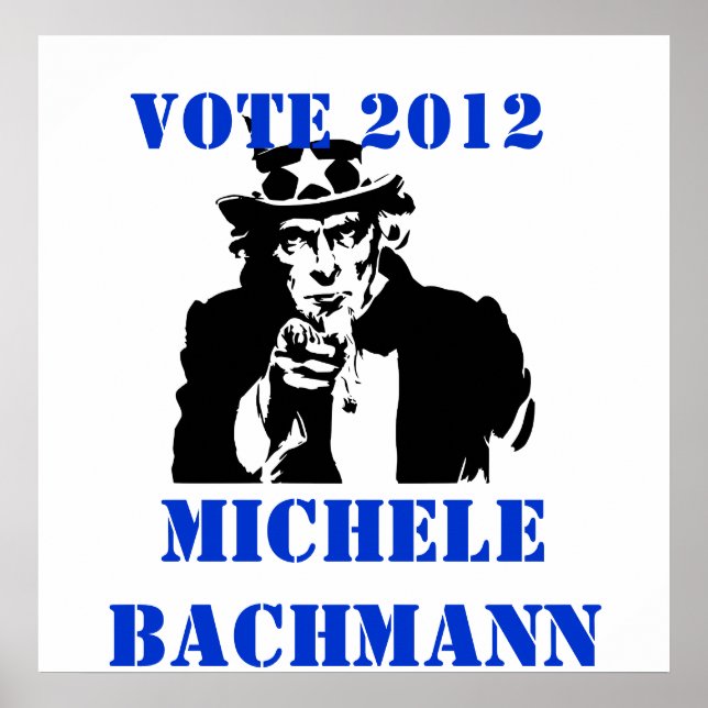 OMRÖSTNING MICHELE BACHMANN 2012 POSTER (Framsidan)