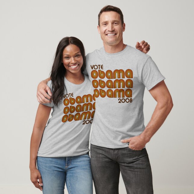 Omröstning OBAMA 2008 Retro - t-shirt (Unisex)