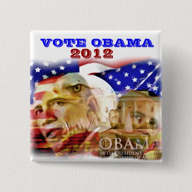 Omröstning: Obama 2012_Button Knapp (Framsida)