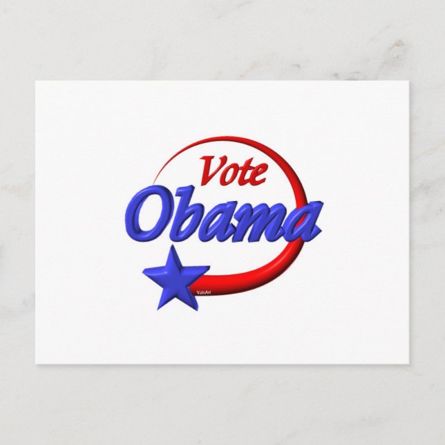 Omröstning: Obama 2012. Skapa framtiden Vykort (Framsida)