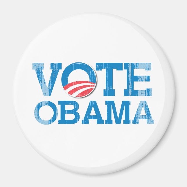 OMRÖSTNING OBAMA 2012 - Vintage.png Magnet (Framsidan)