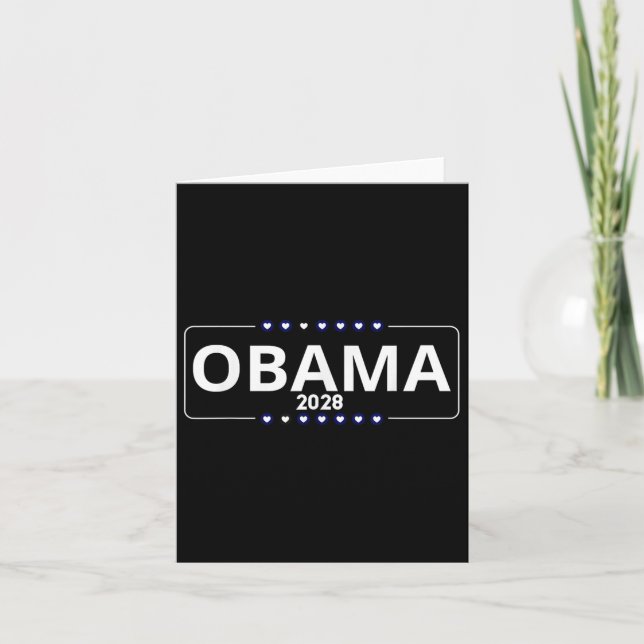 Omröstning: Obama 2028 Retro Obama President 2028  Kort (Framsida)