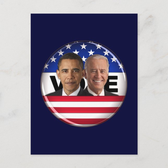 Omröstning: Obama och Biden Vykort (Framsida)
