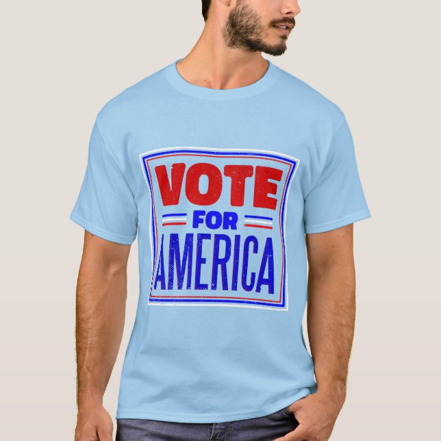 Omröstning om amerikanska val t shirt (Framsida)