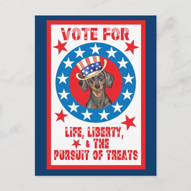Omröstning om Dachshund Vykort (Framsida)