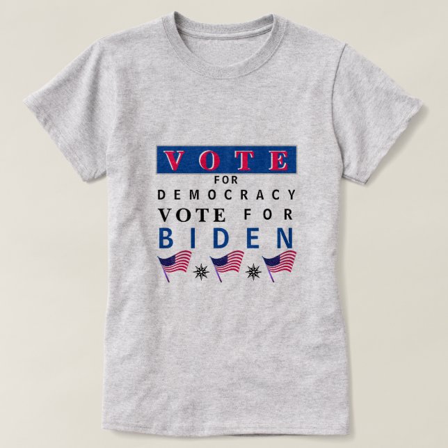 Omröstning om Demokrati Biden T-Shirt (Design framsida)
