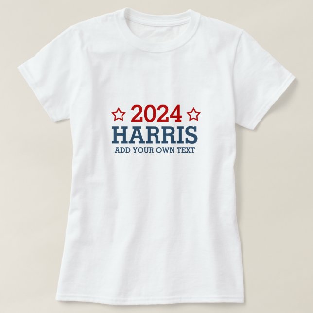 Omröstning om Harris 2024 - lägg till din egen per T Shirt (Design framsida)