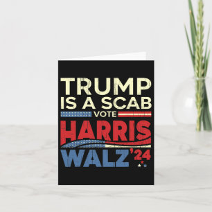Omröstning om Harris 2024 Trump är en Scab Vote Ha Kort