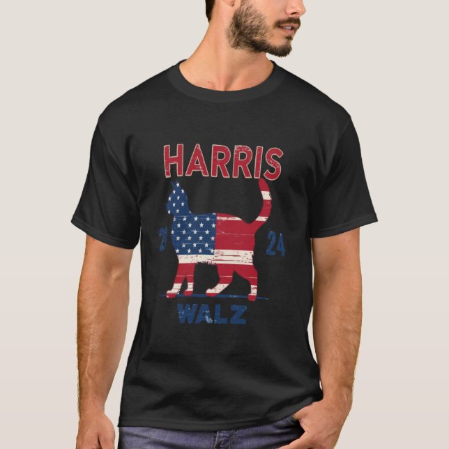 Omröstning om Harris Walz 2024 Val Kamala Harris T T Shirt (Framsida)