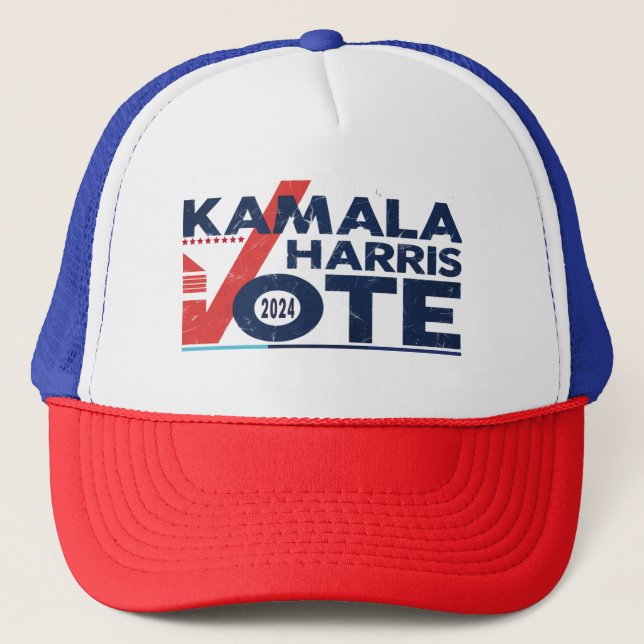 Omröstning om Kamala Harris T-Shirt Keps (Framsida)