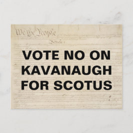 Omröstning om Kavanaugh för SCOTUS-motstånd Vykort