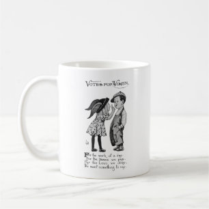 Omröstning om kvinnor kaffemugg