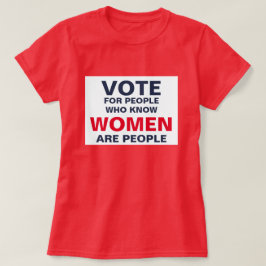 Omröstning om människor som vet att kvinnor är män t shirt