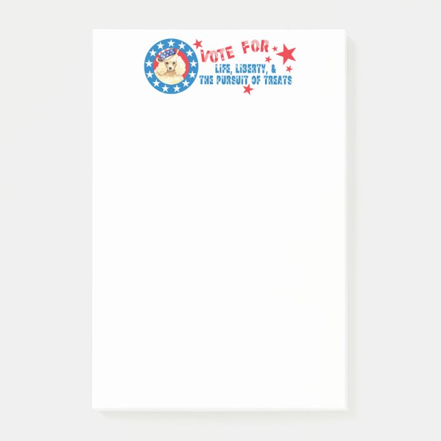 Omröstning om Miniature Pudel Post-it Block (Framsida)