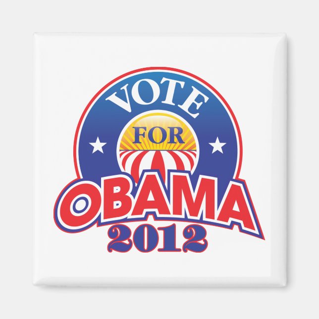 Omröstning om Obama 2012 Magnet (Framsidan)
