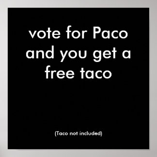 Omröstning om Paco Poster