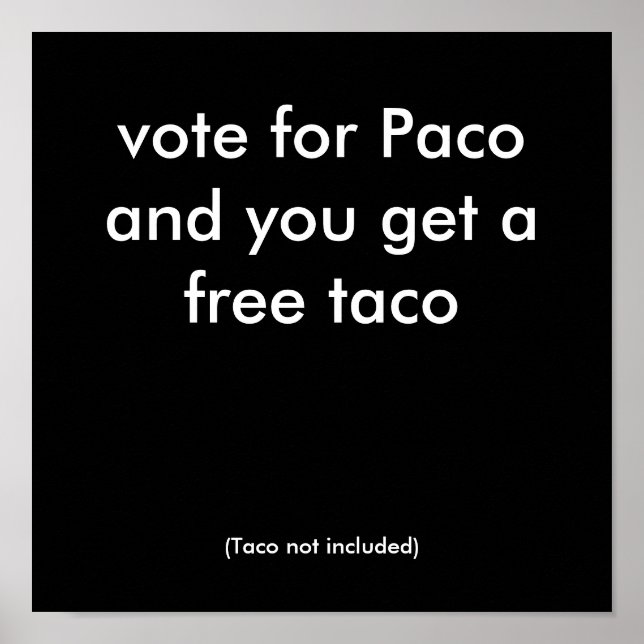 Omröstning om Paco Poster (Framsidan)