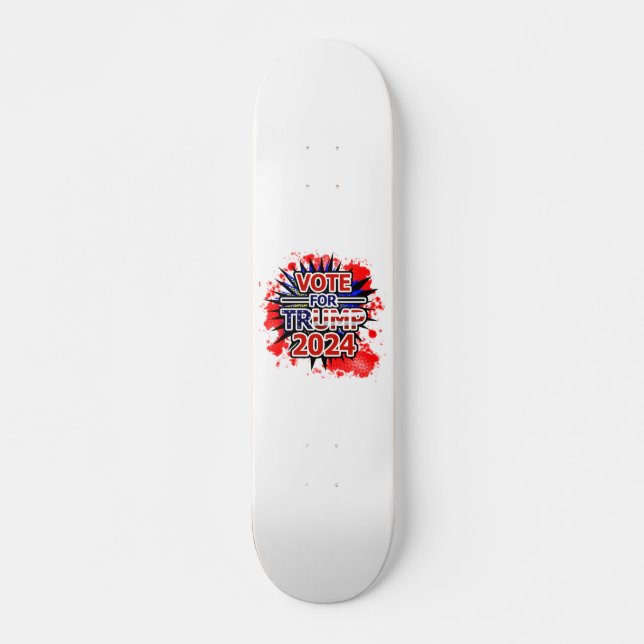 Omröstning om Trump 2024 Blast Mini Skateboard Bräda 18,5 Cm (Framsida)