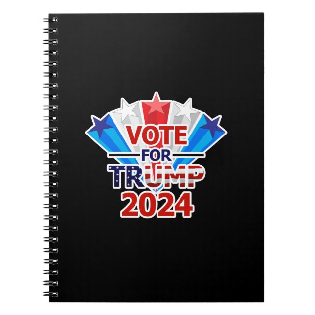Omröstning om Trump 2024 Stars Anteckningsbok (Framsidan)