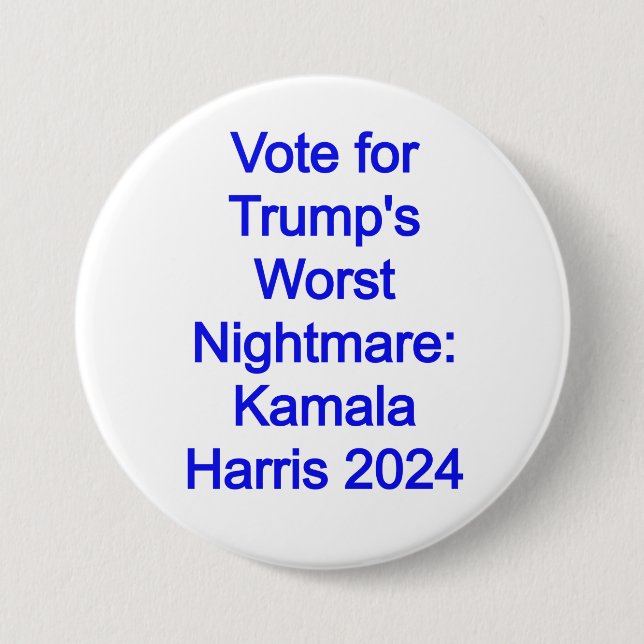 Omröstning om Trumps värsta mardröm: Kamala Harris Knapp (Framsida)