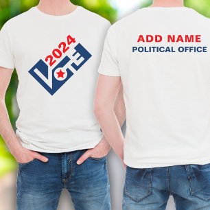 Omröstning om valet i anpassningsbar Kampanj 2024 T Shirt