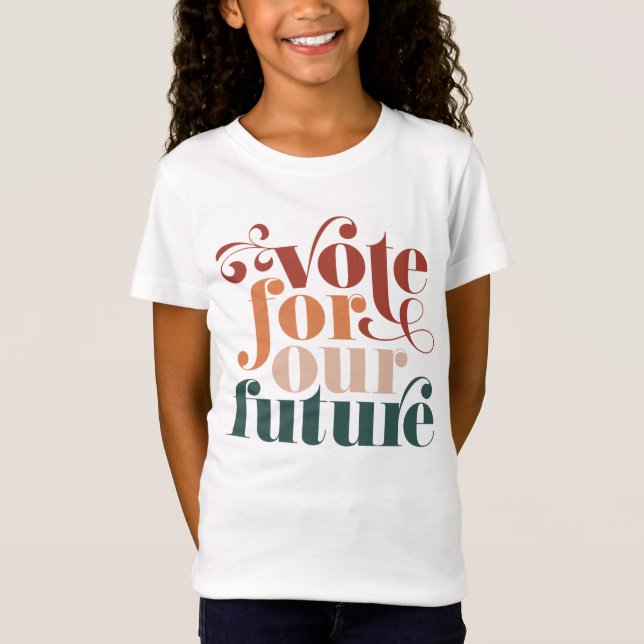Omröstning om vår framtida valomgång i Färg T Shirt (Framsida)