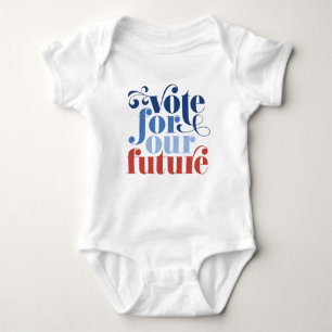 Omröstning om vårt framtida val Röda vita och b T Shirt