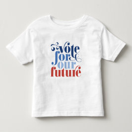Omröstning om vårt framtida val Röda vita och blå T Shirt