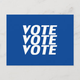 "Omröstning: omröstning: blått Vykort