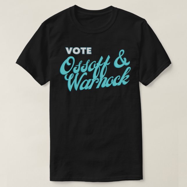 Omröstning: Ossoff och Warnock Senate Runoff i Geo T Shirt (Design framsida)