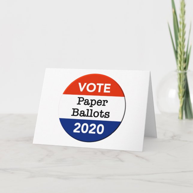 Omröstning Pappra vallokaler 2020 Kort (Framsida)