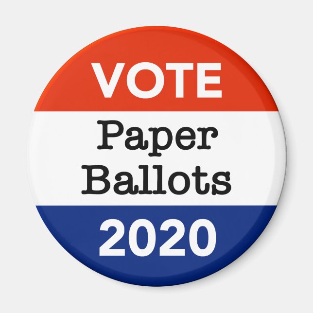 Omröstning Pappra vallokaler 2020 Magnet (Framsidan)