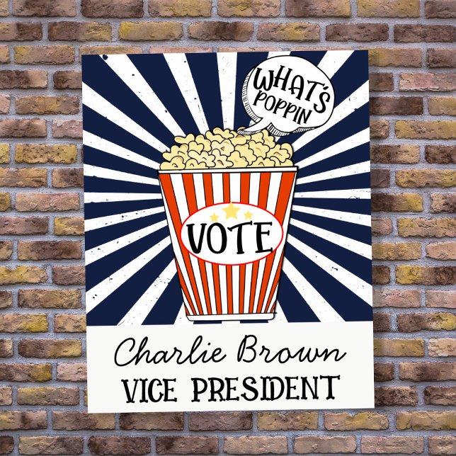 Omröstning poster skolklasser Popcorn-röster (Skapare uppladdad)