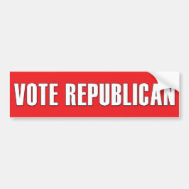 OMRÖSTNING REPUBLICAN ENKELT LÄTT ATT LÄSA FAST Rö Bildekal