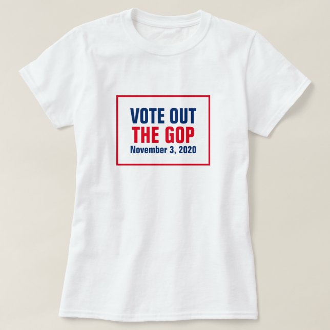 Omröstning Rött vitt blått 2020-2010 T Shirt (Design framsida)